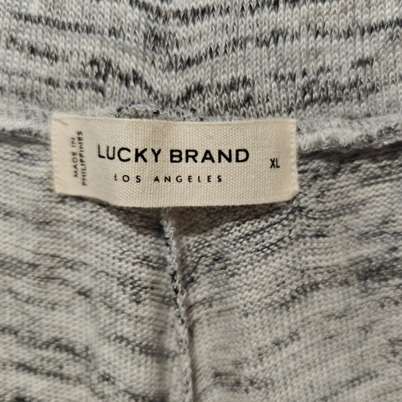 NWT Lucky Brand Joggers XL High Waisted Cloud Jersey Easy Jogger Heather Gray - Picture 5 of 8